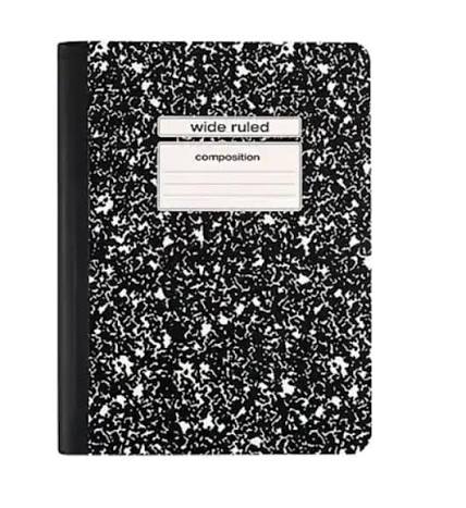 Composition Notebook Wide Ruled