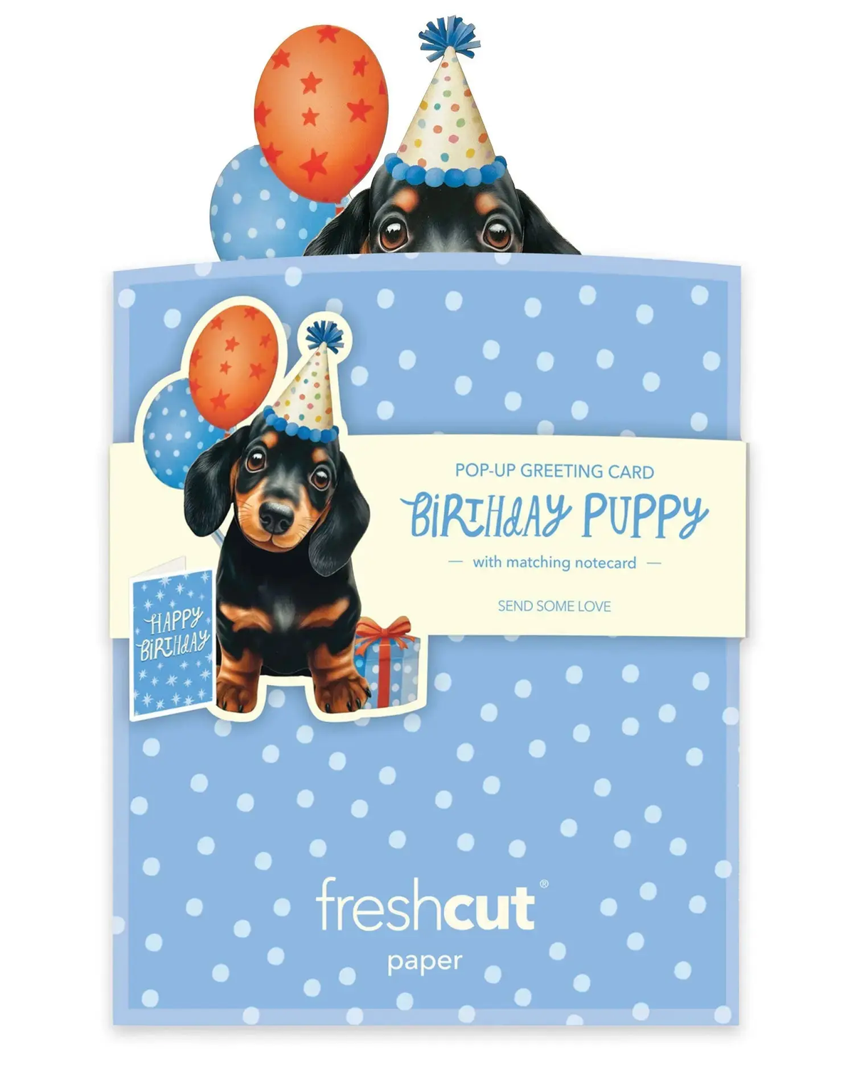 Birthday Puppy Pop-Up - FreshCut Paper packaging