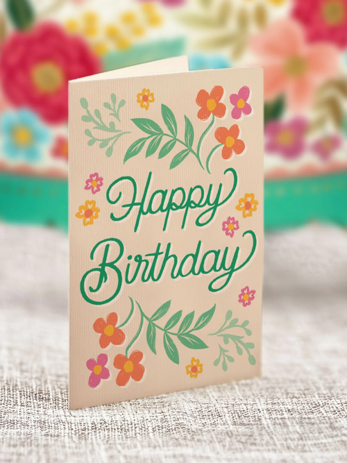 Blooming Birthday Cake Pop-Up - included greeting card