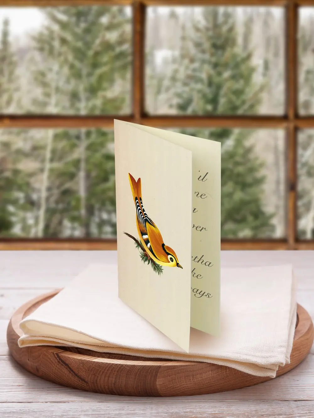 Winter Tree Pop-Up Festive Tree - included greeting card