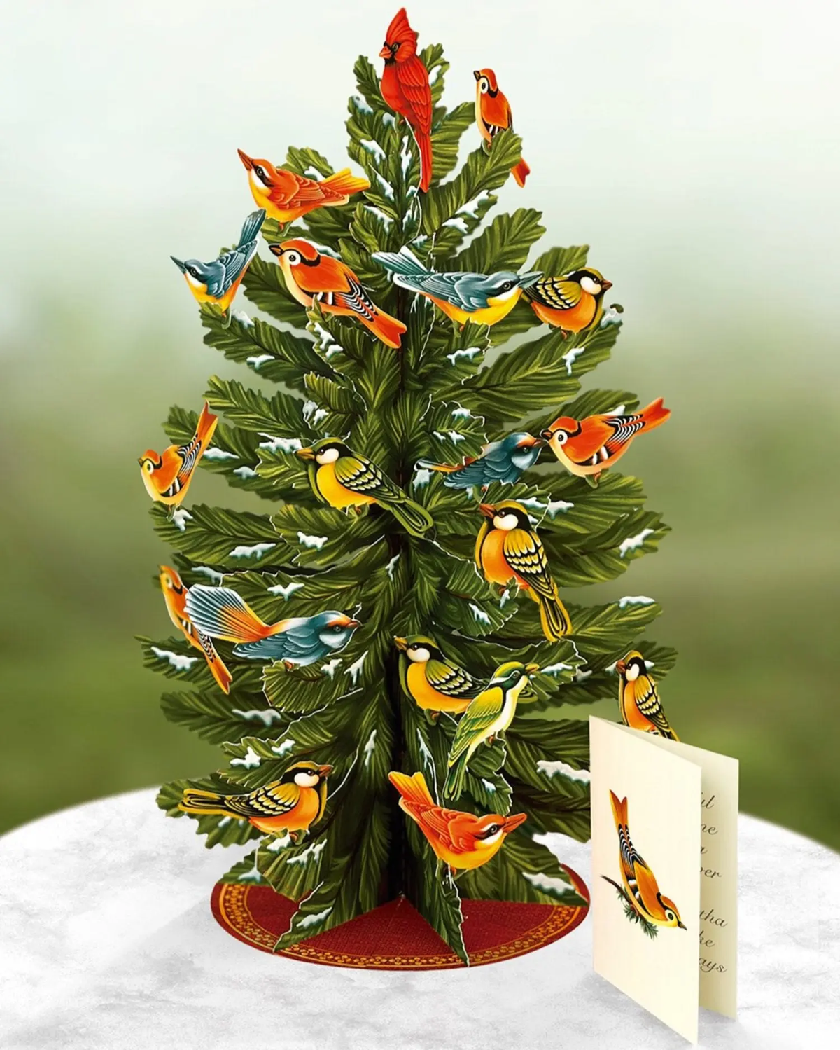 Winter Tree Pop-Up Festive Tree - fully assembled